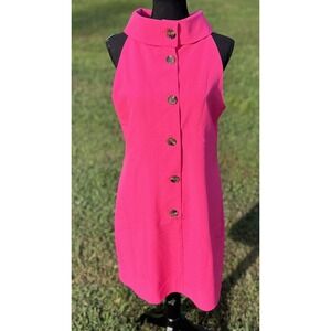 STS Sail‎ to Sable Dress Womens Large Sleeveless Button Front Collared Modern